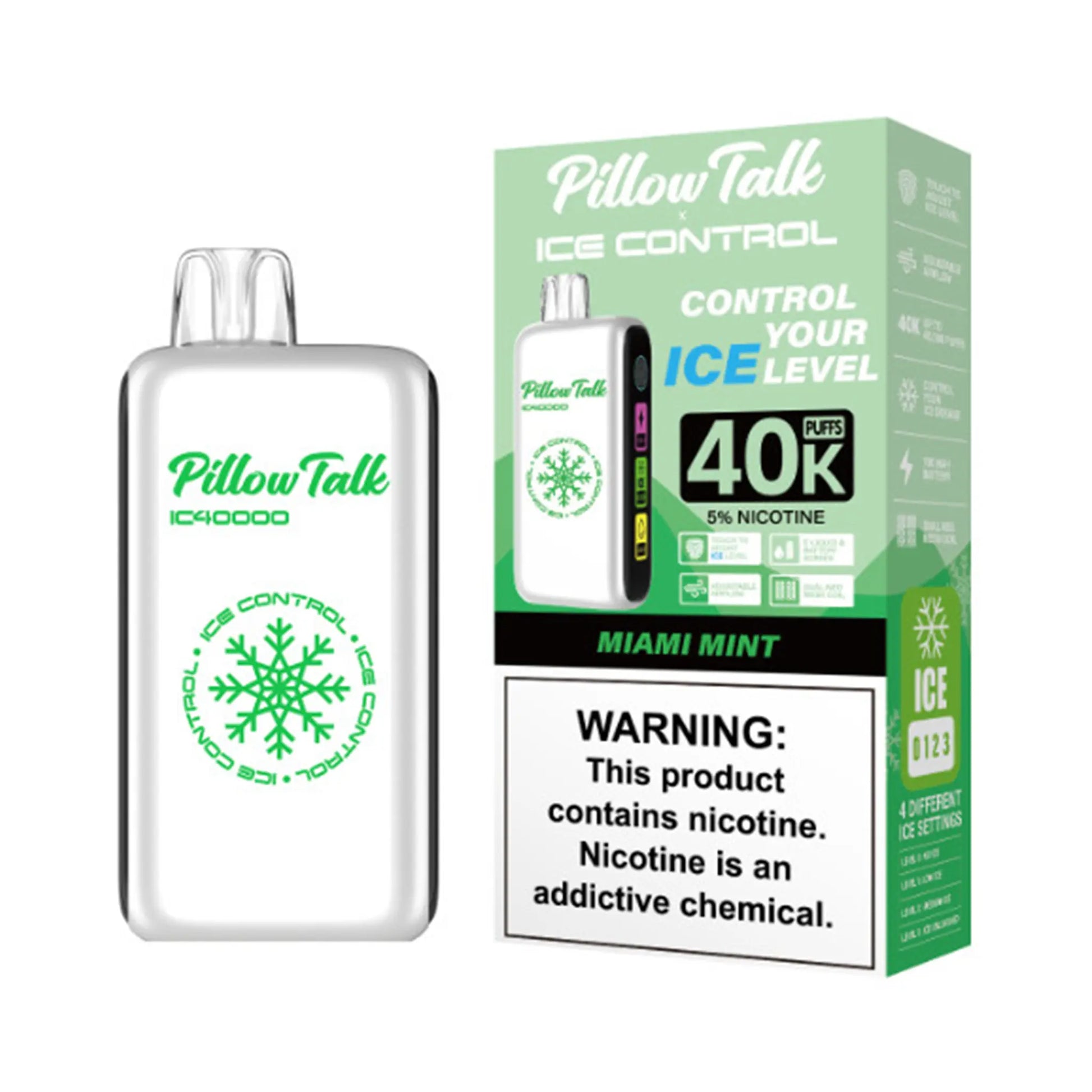 Pillow Talk Vape Miami Mint flavor, a cool and invigorating mint experience that refreshes the palate, making it a go-to choice for mint lovers within the pillow talk vape flavors collection.