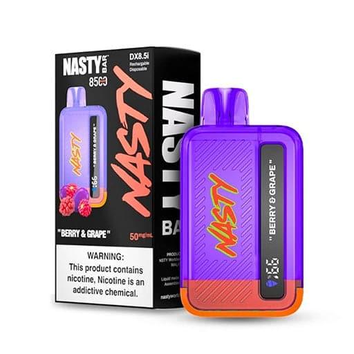 NASTY BAR DX8.5i 85000 DISPOSABLE VAPE - BERRY & GRAPE - NASTY - ELFBARZ - 