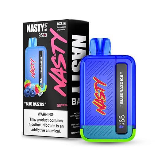 NASTY BAR DX8.5i 85000 DISPOSABLE VAPE - BLUE RAZZ ICE - NASTY - ELFBARZ - 