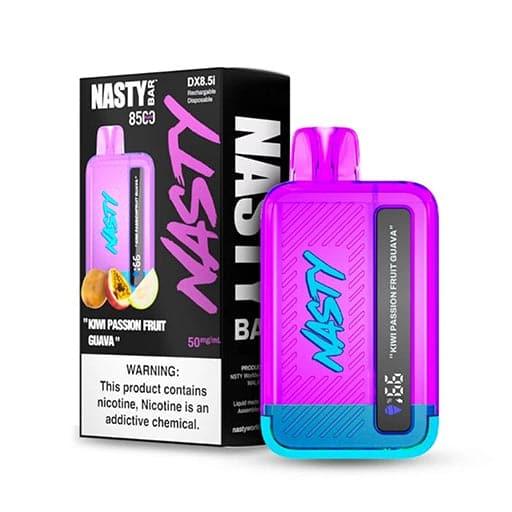 NASTY BAR DX8.5i 85000 DISPOSABLE VAPE - KIWI PASSION FRUIT GUAVA - NASTY - ELFBARZ - 