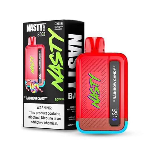 NASTY BAR DX8.5i 85000 DISPOSABLE VAPE - RAINBOW CANDY - NASTY - ELFBARZ - 