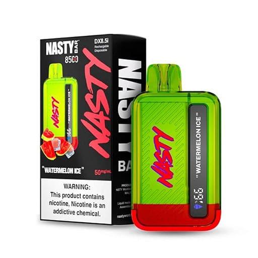 NASTY BAR DX8.5i 85000 DISPOSABLE VAPE - WATERMELON ICE - NASTY - ELFBARZ - 