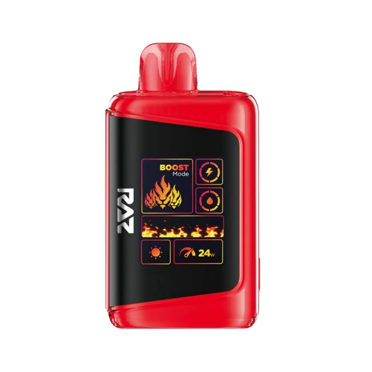 Black Cherry Peach RAZ vape DC25000 fuses rich cherry and sweet peach for a smooth and juicy vape hit.