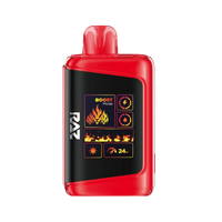 Black Cherry Peach RAZ vape DC25000 fuses rich cherry and sweet peach for a smooth and juicy vape hit.