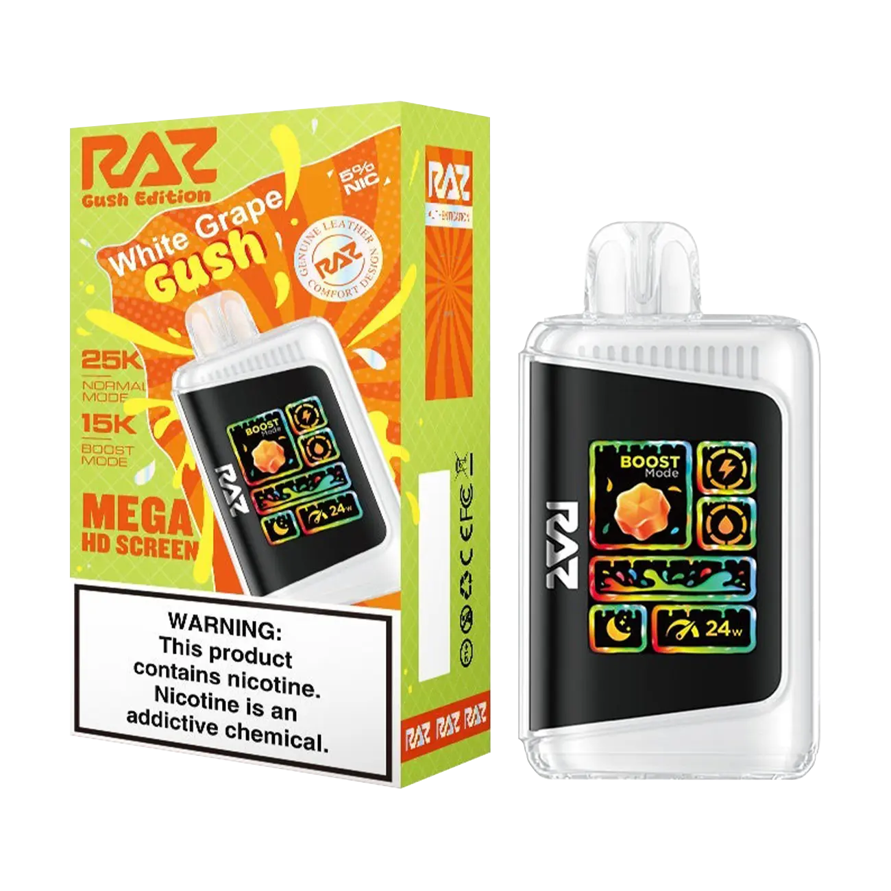 RAZ LTX 25K Gush Edition | 25K Puffs & Bold Flavors Vape Mania RAZ LTX 25K Gush Edition | 25K Puffs & Bold Flavors Vape Mania
