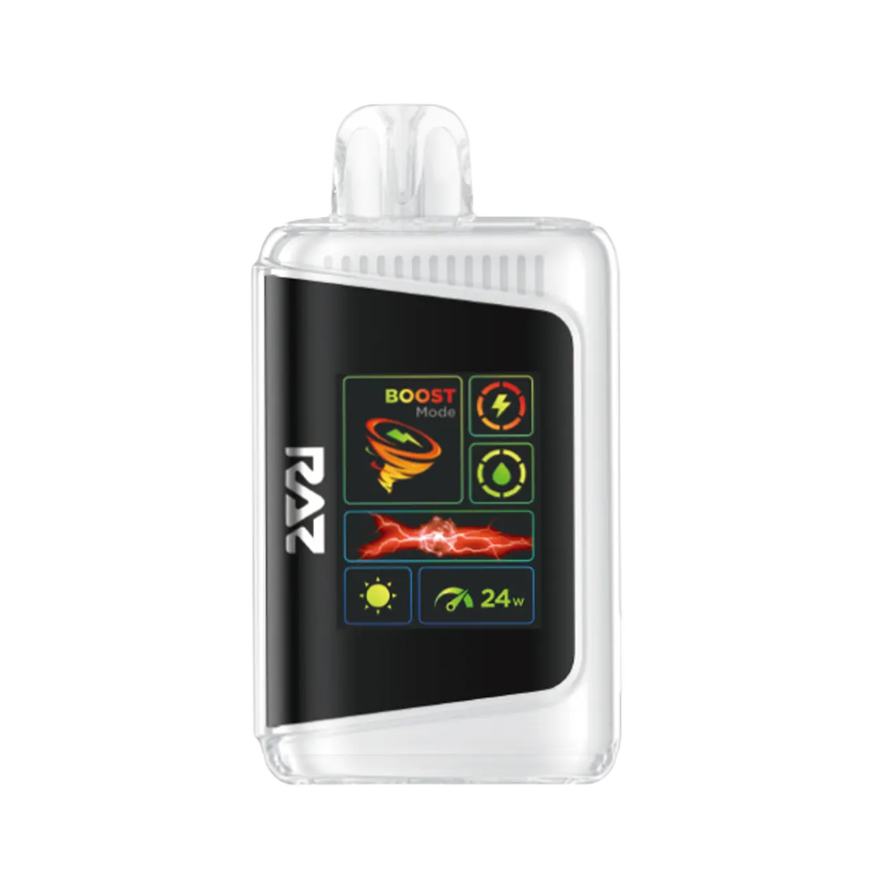 Experience the refreshing New York Mint flavor with RAZ LTX 25K Zero Nicotine vape. Perfect for cooling sensations and ultimate satisfaction.