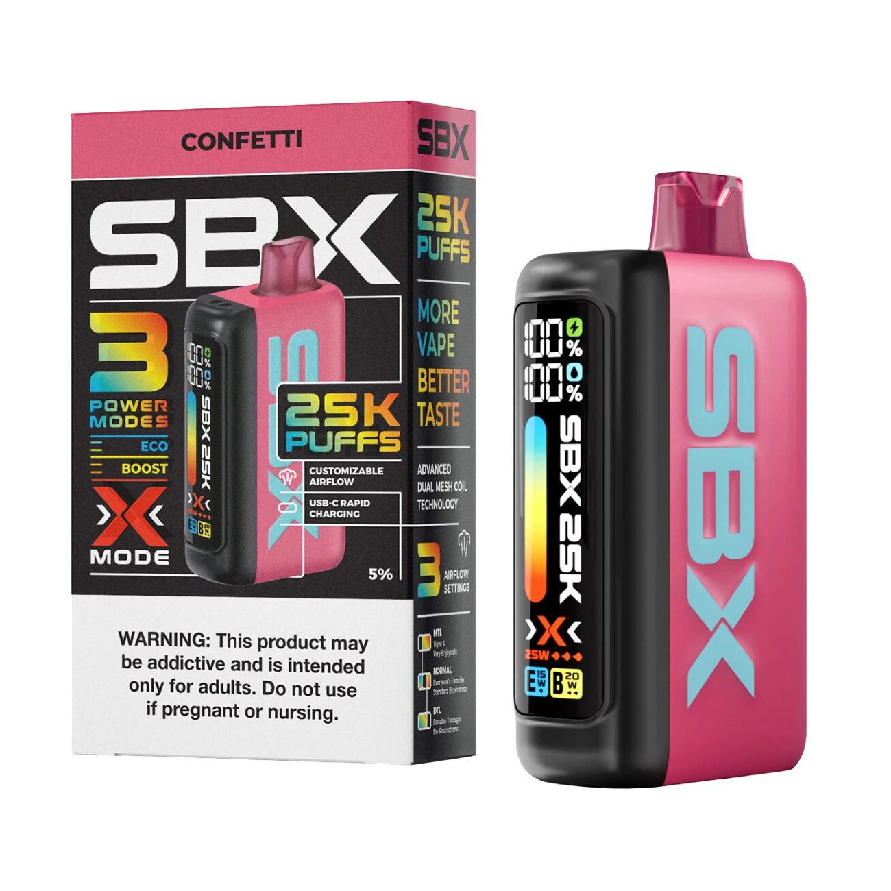 SBX 25K Disposable Vape | 25K Puffs, Flavors & Display Vape Mania SBX 25K Disposable Vape | 25K Puffs, Flavors & Display Vape Mania