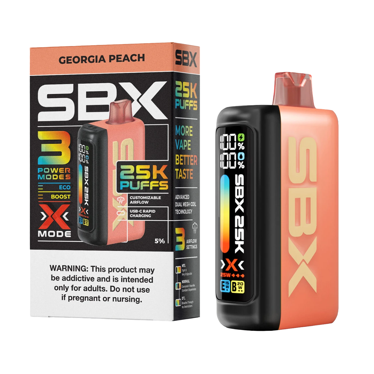 SBX 25K Disposable Vape | 25K Puffs, Flavors & Display  Vape Mania