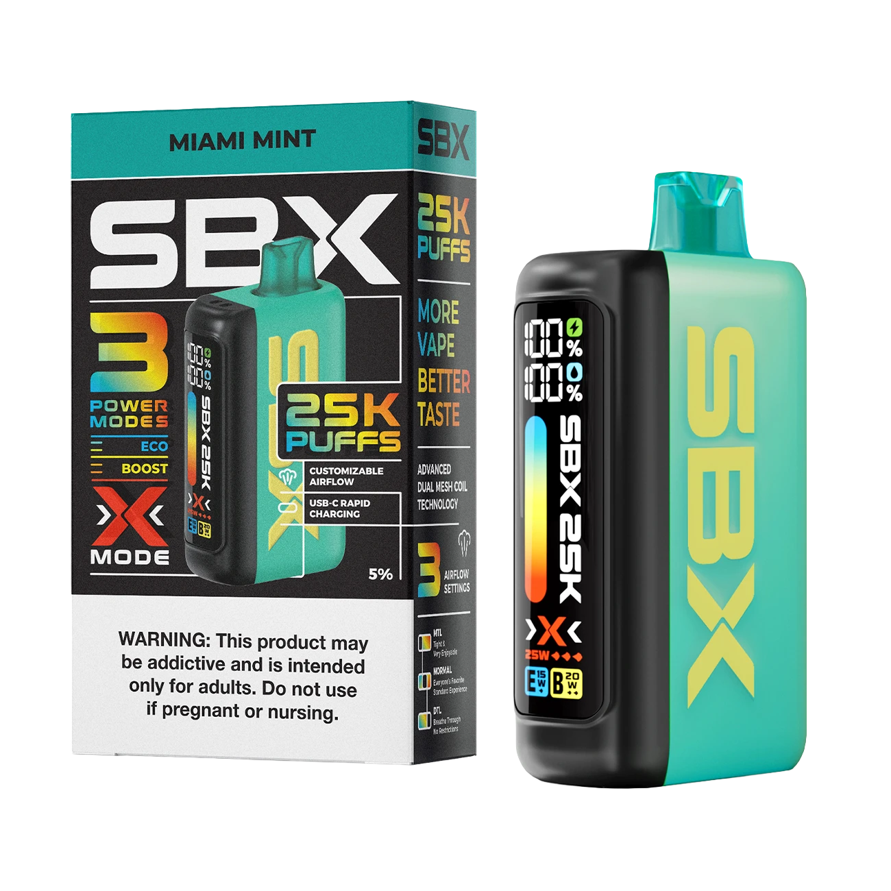 SBX 25K Disposable Vape | 25K Puffs, Flavors & Display Vape Mania SBX 25K Disposable Vape | 25K Puffs, Flavors & Display Vape Mania