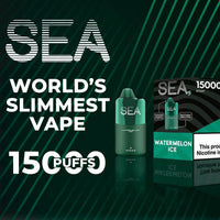 SEA Vape 15000 - world’s slimmest disposable vape with 15000 puffs, LED indicator, and Type-C charging