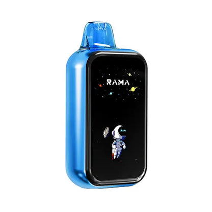 Tangy Sour Blue Razz flavor in the Rama 16000 disposable, for a sour and sweet experience.