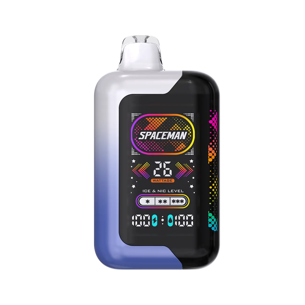 Smok Spaceman SP40000 Blue Razz Ice delivers a cool blend of blue raspberry and icy menthol – perfect for refreshing vape sessions.