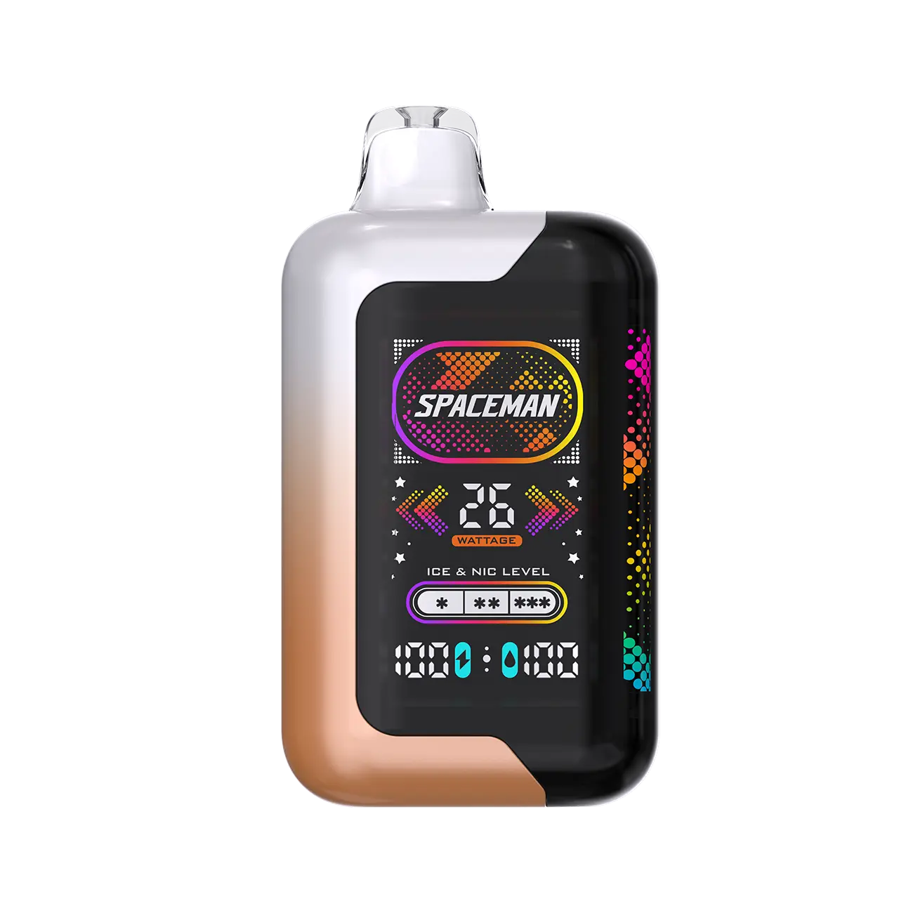 Smok Spaceman SP40000 Juicy Peach Watermelon combines the sweet juiciness of peach with the summery delight of watermelon.