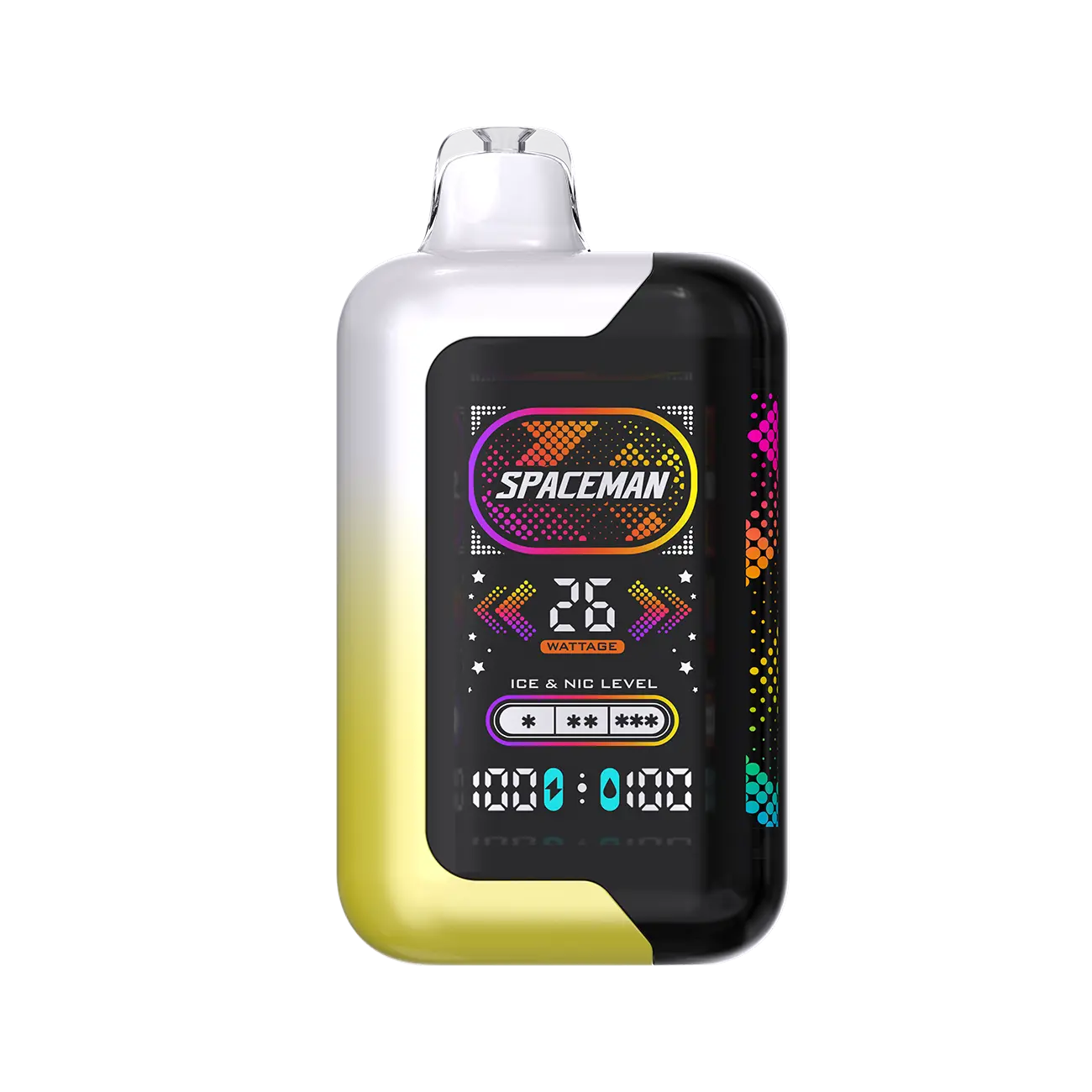 Smok Spaceman SP40000 Lemon Pop flavor bursts with tangy citrus zest and a fizzy kick, perfect for an all-day vape.