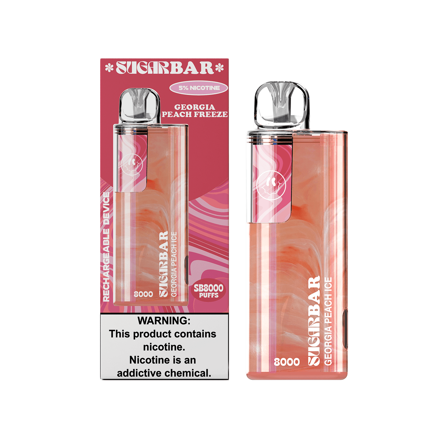 SUGAR BAR SB8000 DISPOSABLE VAPE 6-PACK - SUGAR BAR - ELFBARZ - 