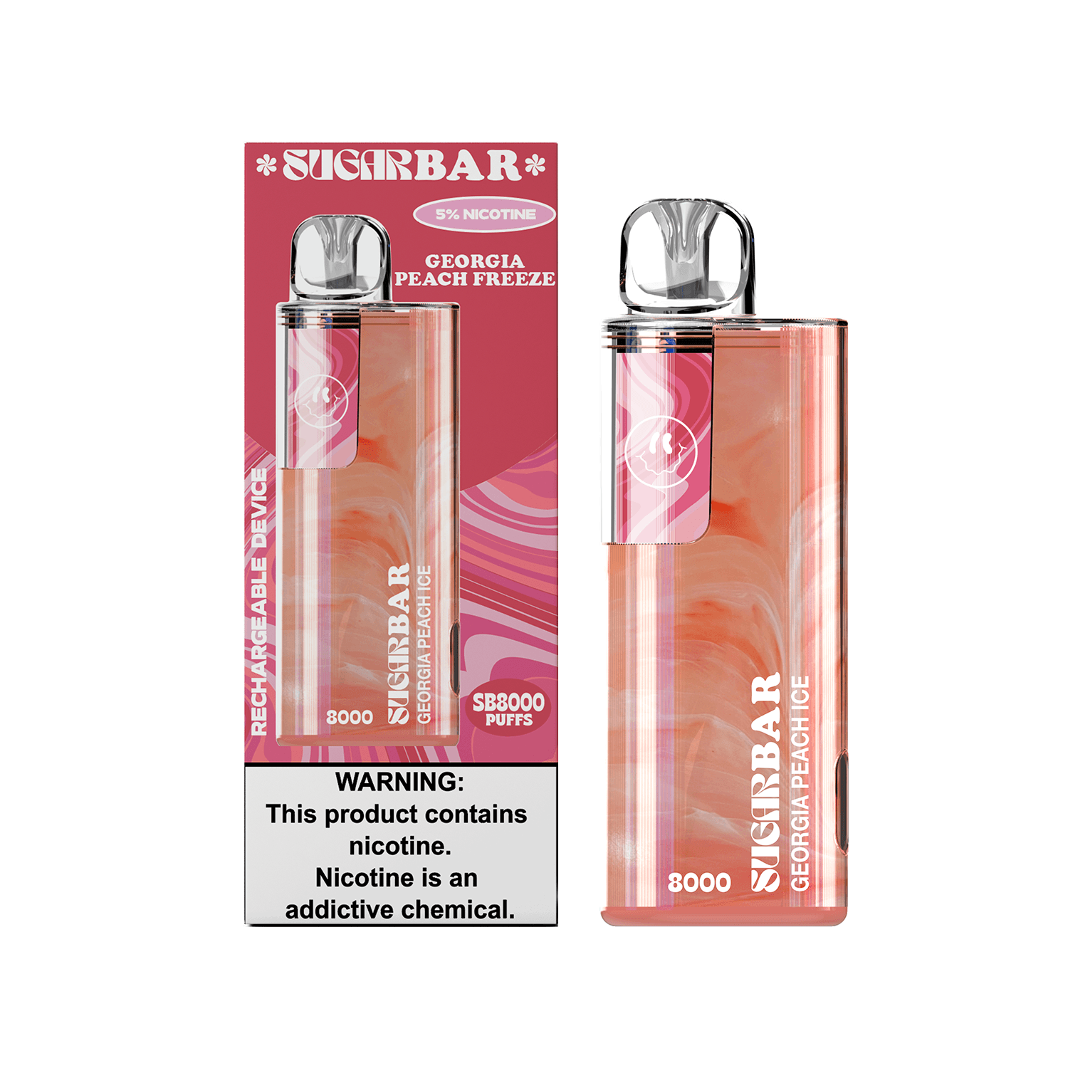 SUGAR BAR SB8000 DISPOSABLE VAPE 6-PACK - SUGAR BAR - ELFBARZ - 