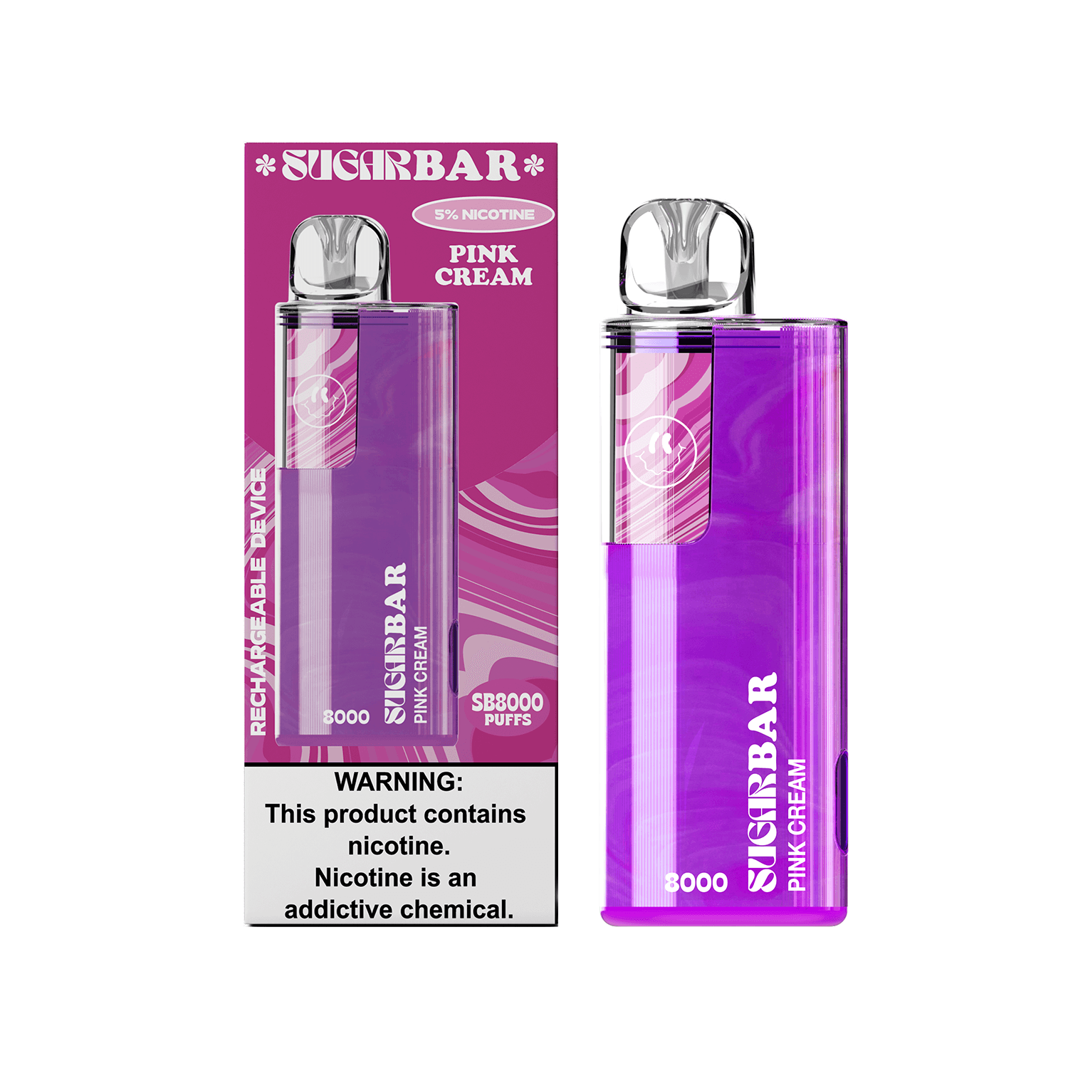 SUGAR BAR SB8000 DISPOSABLE VAPE 6-PACK - SUGAR BAR - ELFBARZ - 