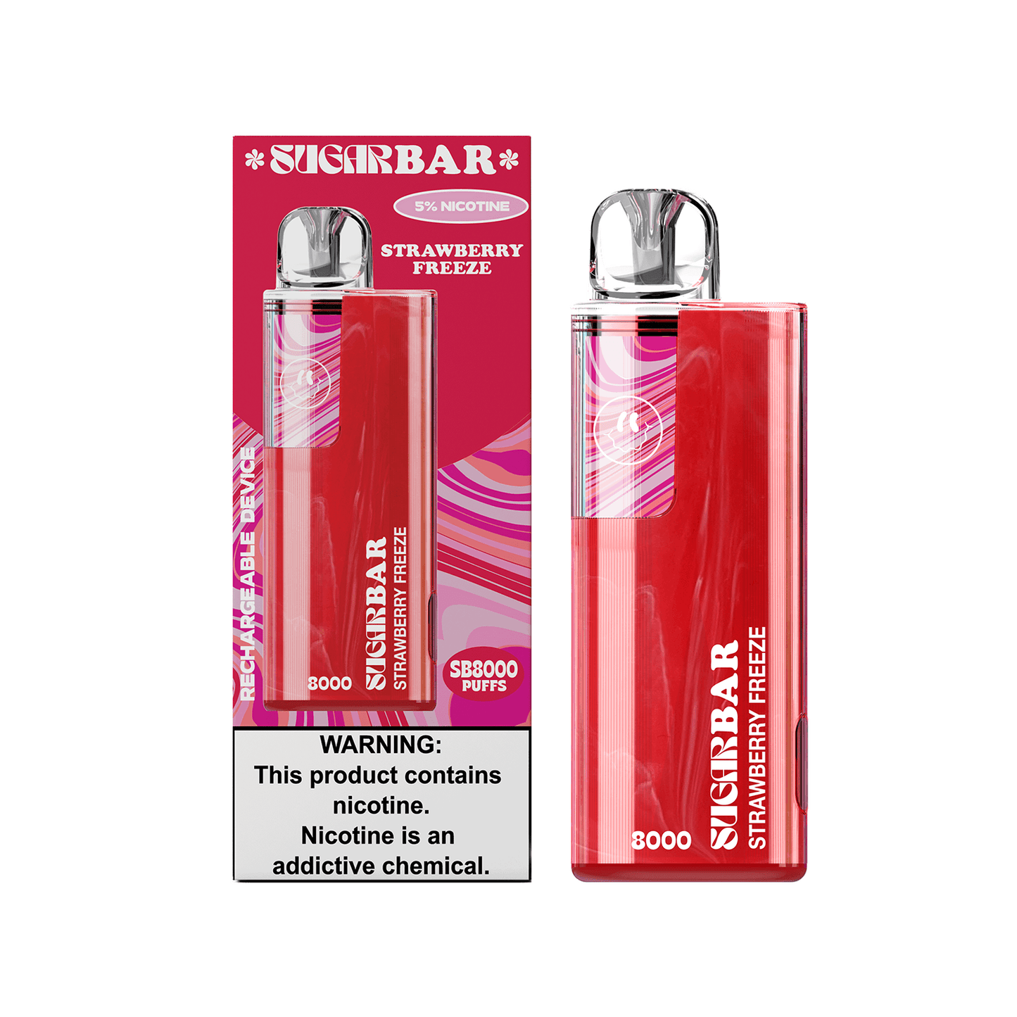 SUGAR BAR SB8000 DISPOSABLE VAPE 6-PACK - SUGAR BAR - ELFBARZ - 