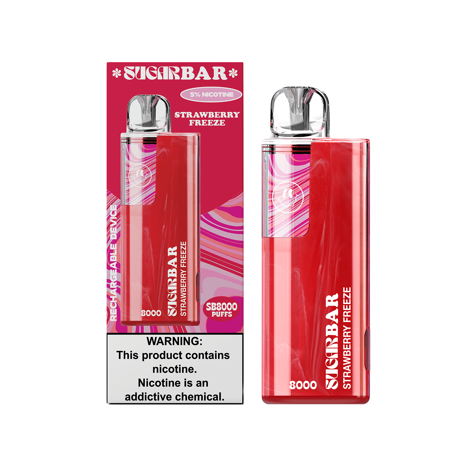 SUGAR BAR SB8000 DISPOSABLE VAPE 6-PACK - SUGAR BAR - ELFBARZ - 