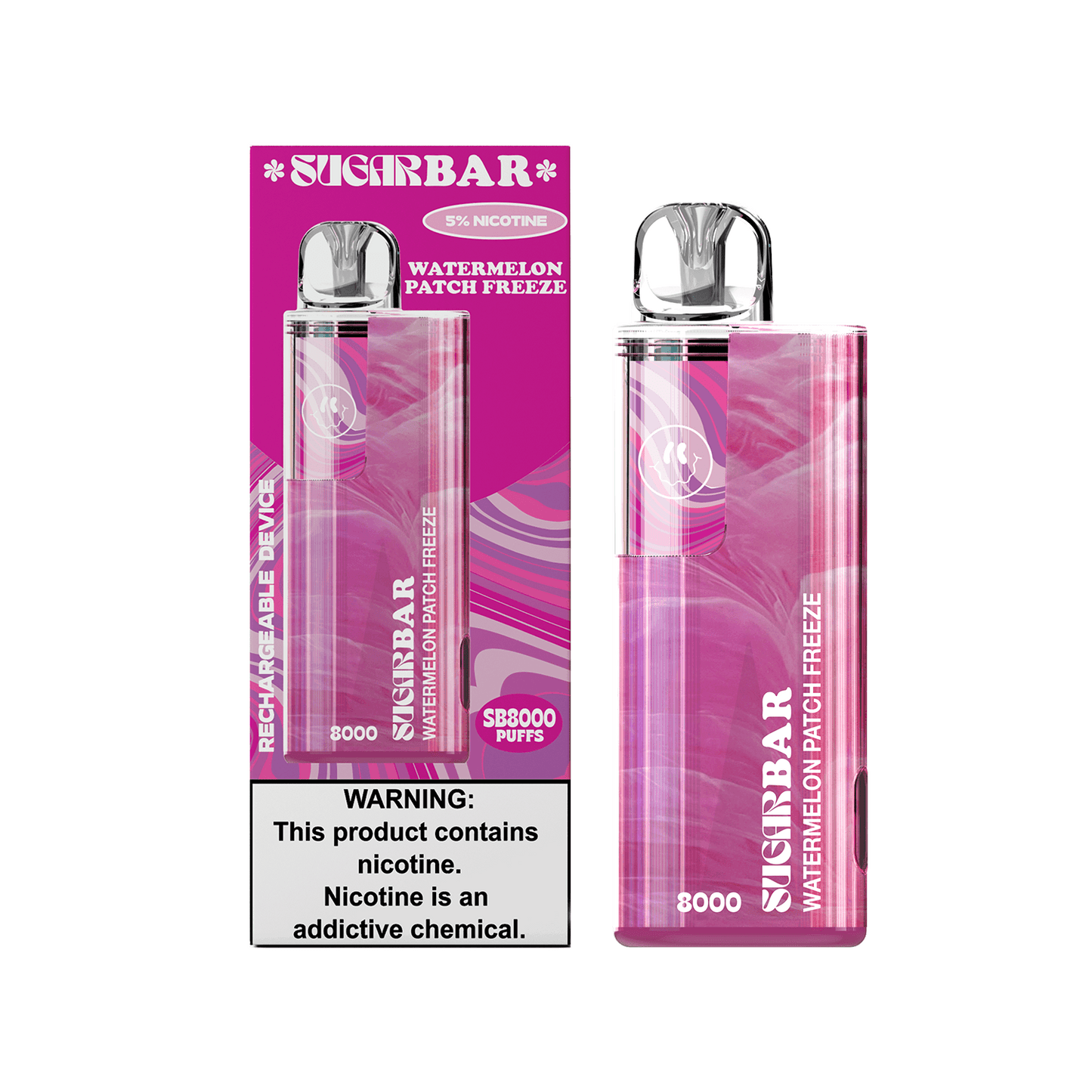 SUGAR BAR SB8000 DISPOSABLE VAPE 6-PACK - SUGAR BAR - ELFBARZ - 