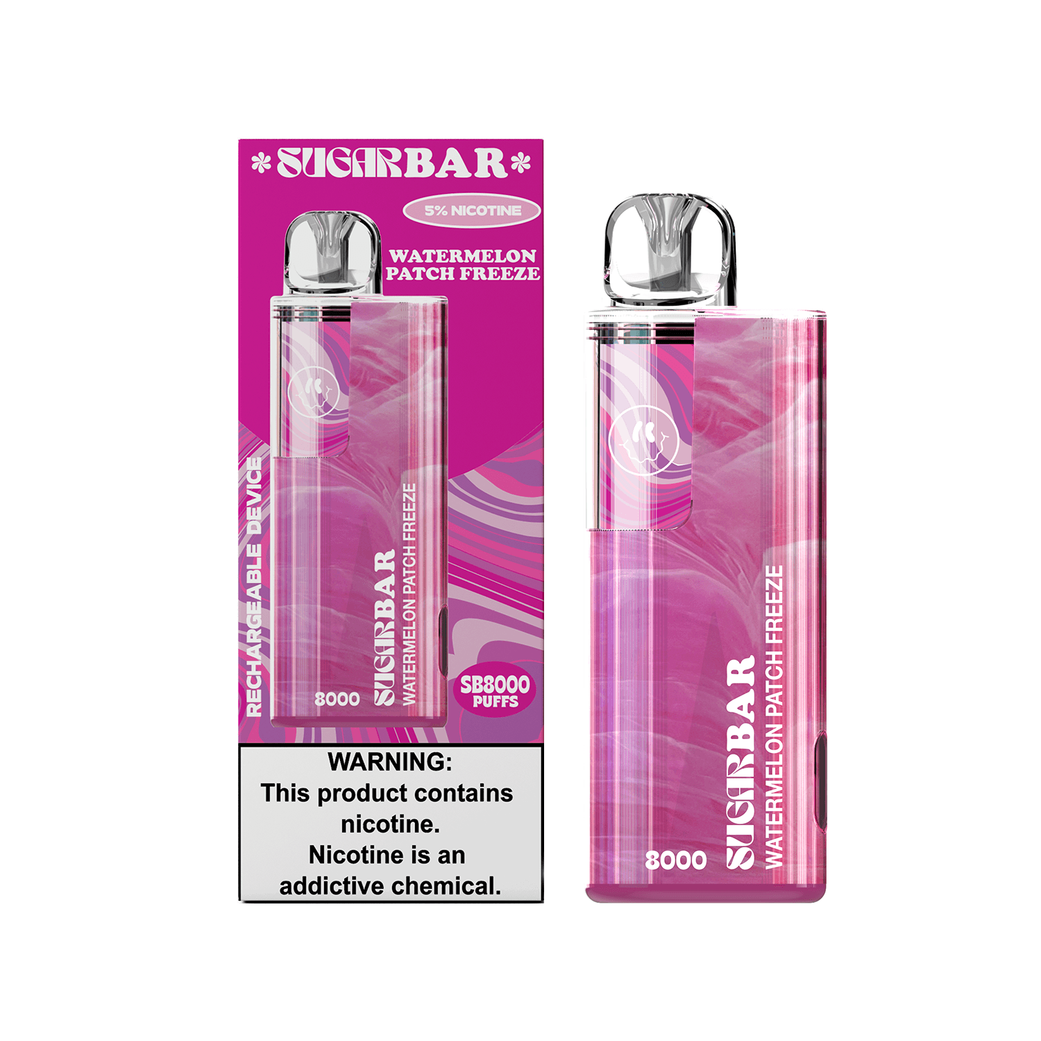 SUGAR BAR SB8000 DISPOSABLE VAPE 6-PACK - SUGAR BAR - ELFBARZ - 