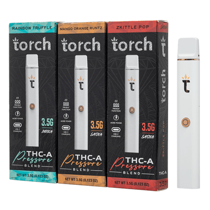 TORCH PRESSURE THC-A 3.5G DISPOSABLE VAPE 3-PACK